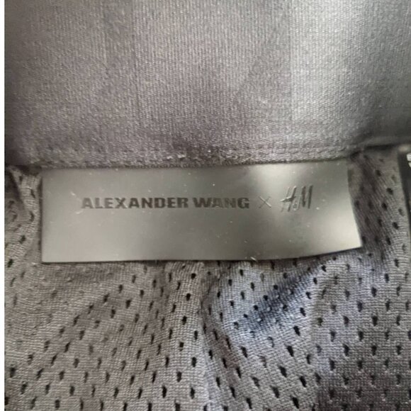 Alexander Wang x H&M Black Mesh Logo Shorts, Size 6 - Picture 10 of 11